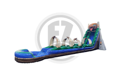 WS1522 22FtJurassicRush Slip SlideSL WM 22 Jurassic Rush SL SP Water Slide + Slip & Slide