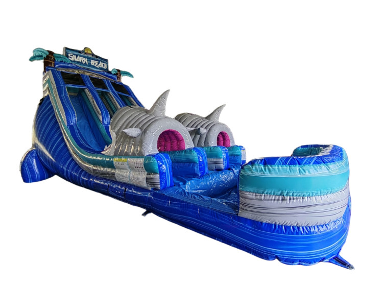 🌊🦈 18ft Dual Lane Shark Attack Water Slide 🦈🌊 🌊🦈 18ft Dual Lane Shark Attack Water Slide 🦈🌊