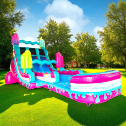IMG 7563 1758592809 🍭 Meltdown Popsicle Splash 💦 18ft dual lane slide