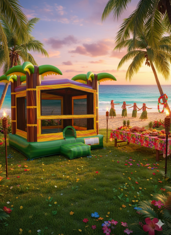 Luau Bounce  House