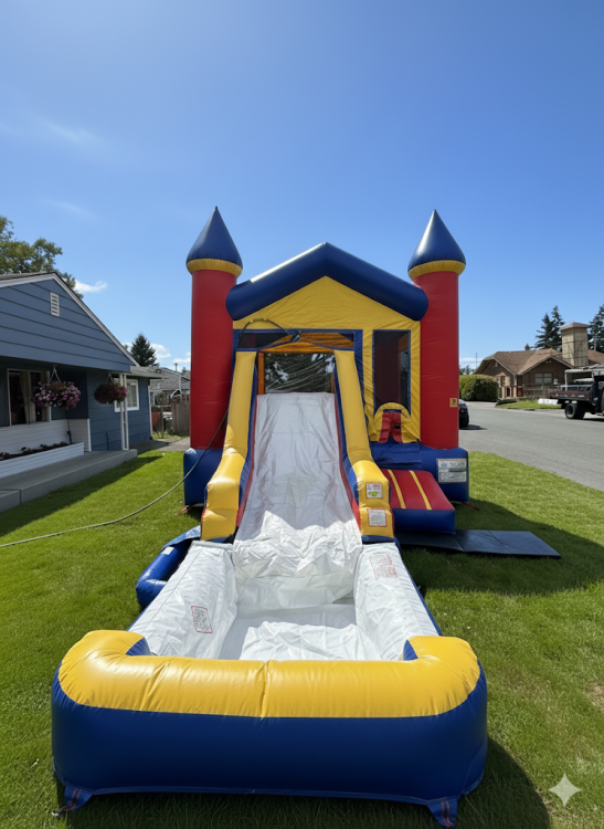 Bounce Castle wet or dry slide