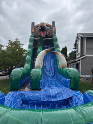 dino 1761085335 22 FT Jurrasic Slide Single lane