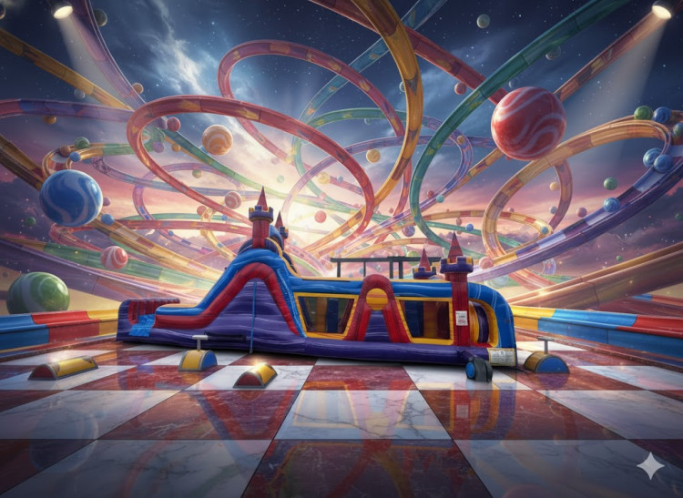 38ft Marble Mania Obstacle Course 38ft Marble Mania Obstacle Course