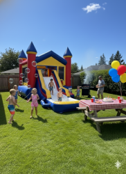 Bounce Castle wet or dry slide