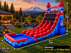 waterslide20rental2020graham 1789678529 22ft dual lane Red White & Cool Inflatable Pool