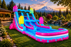 18ft Meltdown Popsicle Splash dual lane slide